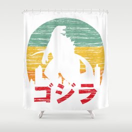 Godzilla Monster Shower Curtain