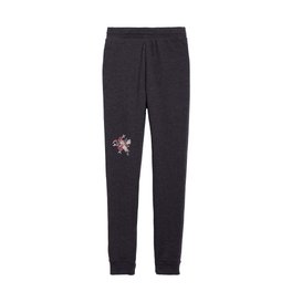 Flourishing floral bouquet - royal-blue, fuchsia-pink, pastel-pink and white Kids Joggers