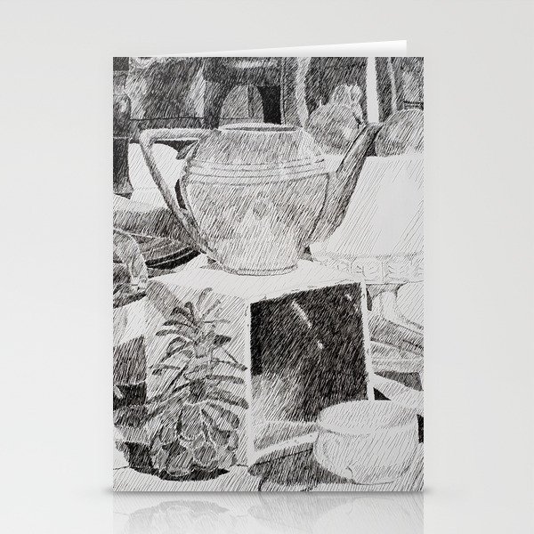 Still Life with Teapot and Pinecone Stationery Cards