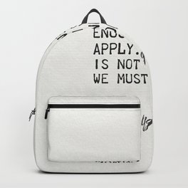 Johann Wolfgang von Goethe quote 1001 Backpack