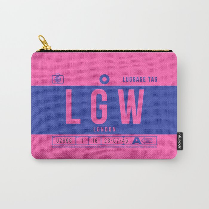 Luggage Tag B - LGW London England UK Carry-All Pouch
