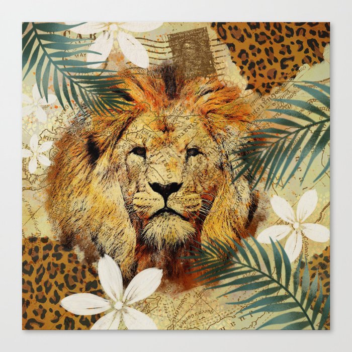 Jungle Lion Canvas Print