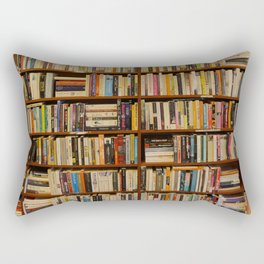 Bookshelf Books Library Bookworm Reading Rectangular Pillow