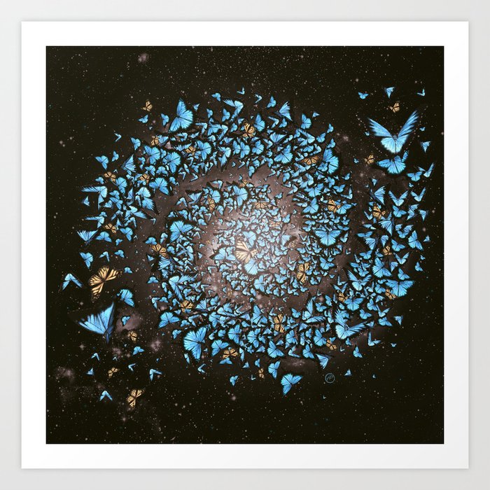 Butterfly Galaxy Art Print