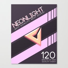 NEONLIGHT (Mock Blank VHS Poster) Canvas Print