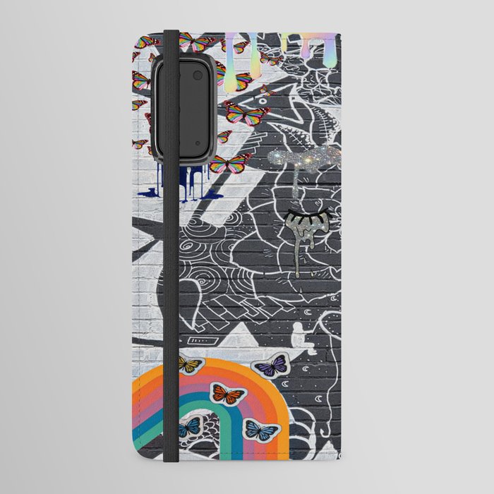 Collage of Chaos, Symbols, and Colors Android Wallet Case