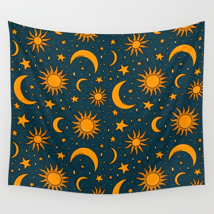 Navy tapestry clearance