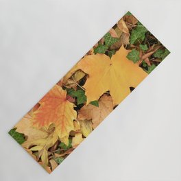 Leaves in natural color Yoga Mat