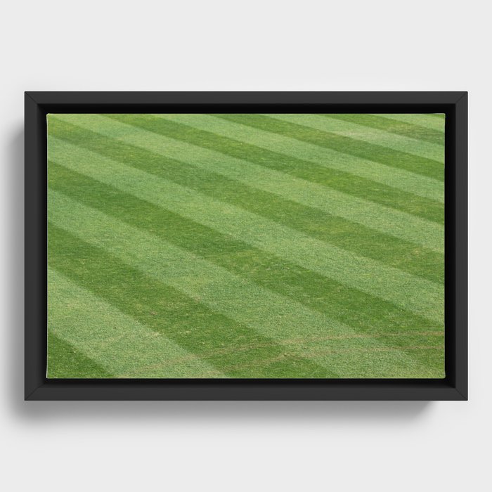 Play Ball! - Freshly Cut Grass - For Bar or Bedroom Framed Canvas