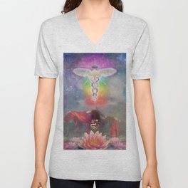 Mary Magdalene Kundalini Energy V Neck T Shirt