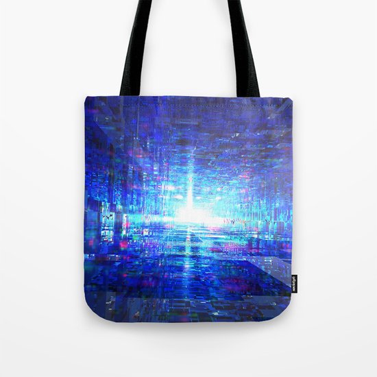 Blue Reflecting Tunnel Tote Bag
