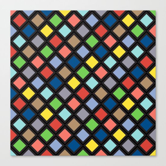 Colorful Geometric Pattern IV Canvas Print