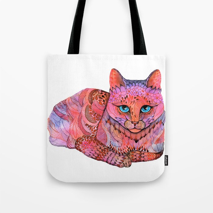 SUNSET CAT Tote Bag