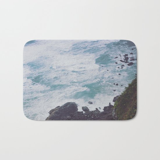 Blue Ocean - Seals on Rocks Bath Mat
