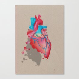 Plastic Heart Canvas Print
