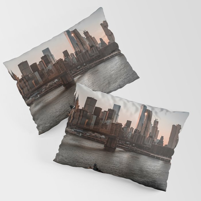 New York City Manhattan skyline Pillow Sham
