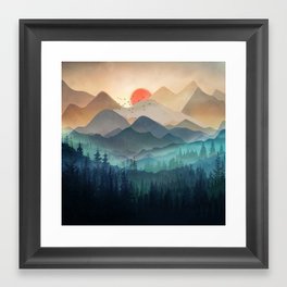 Wilderness Becomes Alive at Night Framed Art Print