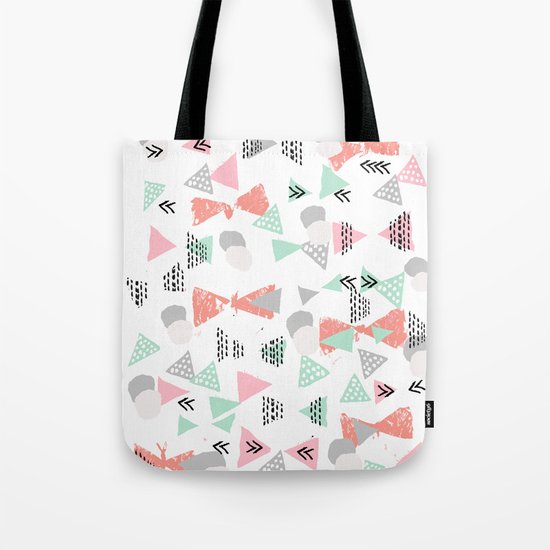 Pastel minimal pattern gender neutral nursery pattern home office trendy designs Tote Bag