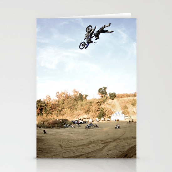 Taka Higashino's Doublegrab Backflip, FMX Japan Stationery Cards