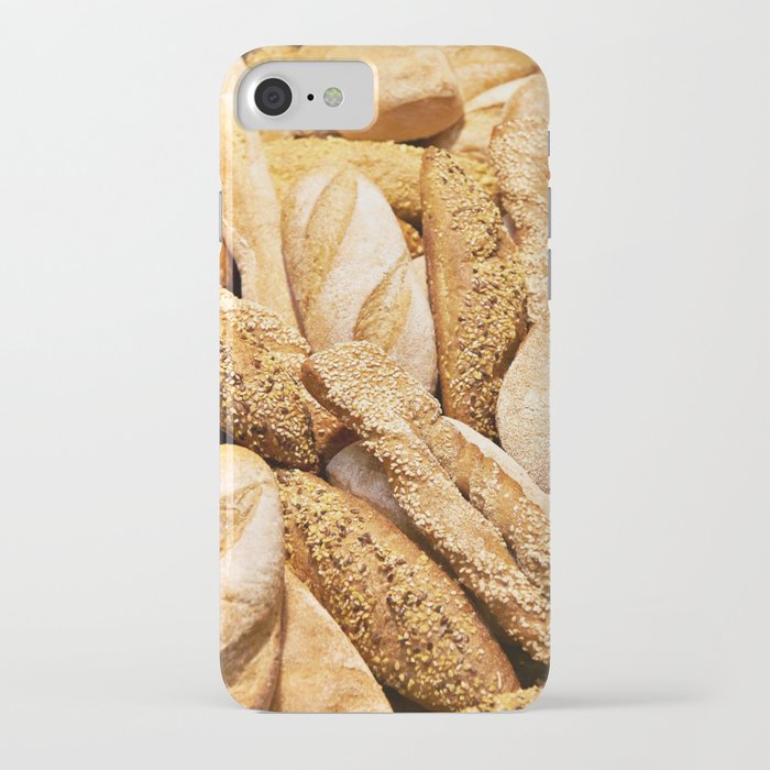 Bread baking rolls and croissants iPhone Case