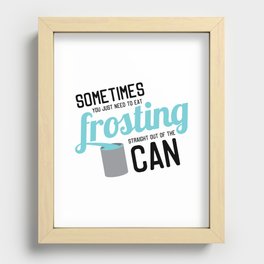 Frosting, Straight Out of the Can Recessed Framed Print