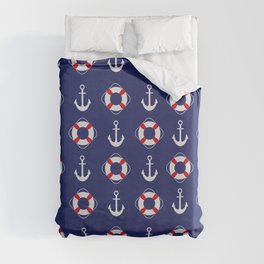 Modern Nautical Blue Collection Duvet Cover