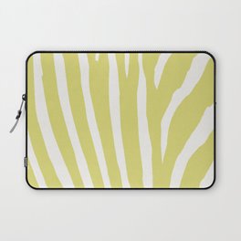 Citrus & White Zebra Print Laptop Sleeve