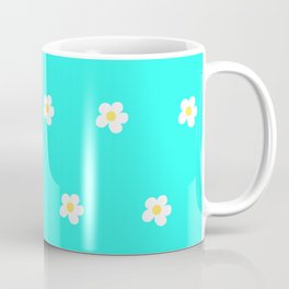 White Flower Pattern - Floral design  Coffee Mug