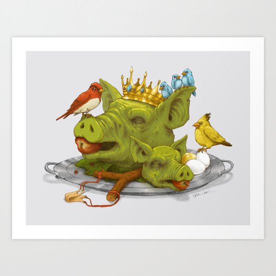Furious Fowl Art Print