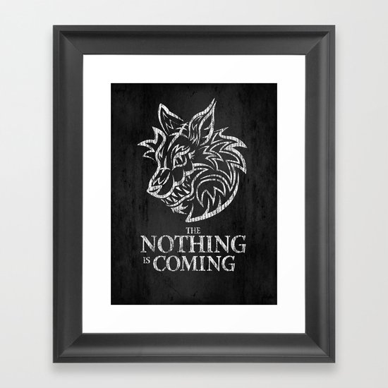 The Nothing is Coming Framed Art Print