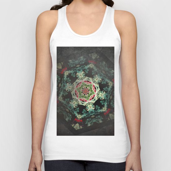 Dark forest mosaic kaleidoscope Unisex Tank Top