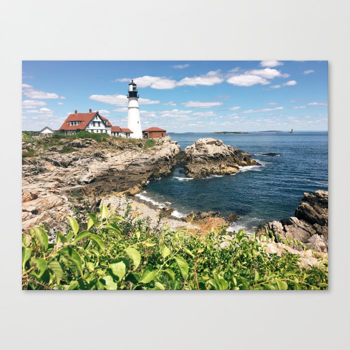 Cape Elizabeth Lighthouse, Maine - Summer Canvas Print