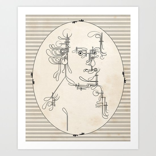 Custom made Mozart Art Print