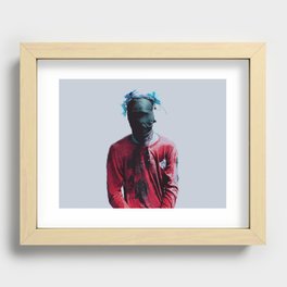 I Bow Down To One (Red) Recessed Framed Print