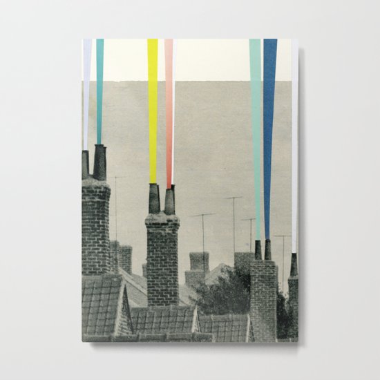 Smoke City Metal Print