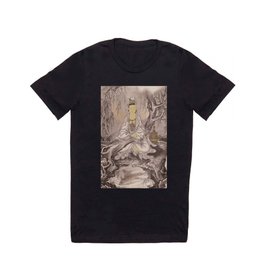 White-Robed Kannon 1887 T Shirt | Tao, Taoist, Budist, Buddha, Painting 