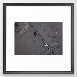Human intersection Framed Art Print