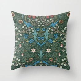 William Morris Blackthorn Pattern, 1892 Throw Pillow