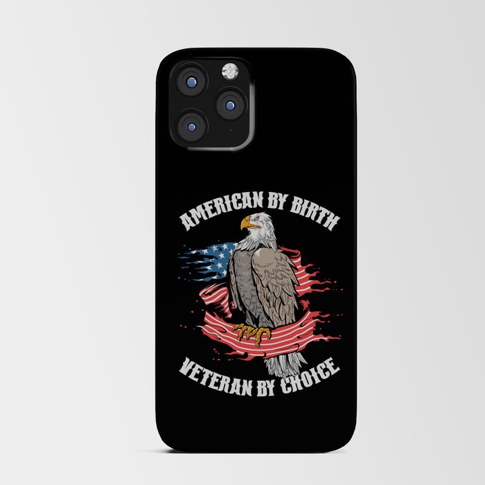 American By Birth Veteran By Choice iPhone Card Case