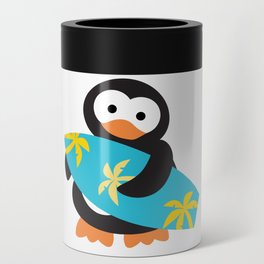 Surfing penguin Can Cooler