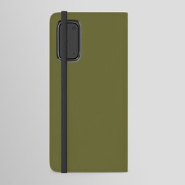 Solid Color Olive Green Android Wallet Case
