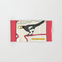 Eurasian Magpie Hand & Bath Towel