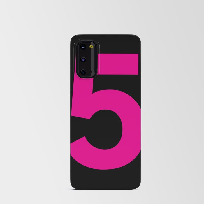 Number 5 (Magenta & Black) Android Card Case