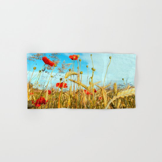 Lying in the cornfield, let your soul Hand & Bath Towel