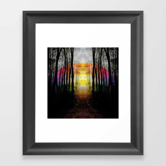Rainbow Path To Imagination Framed Art Print