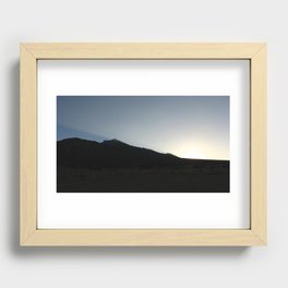 mountain sunrise Recessed Framed Print