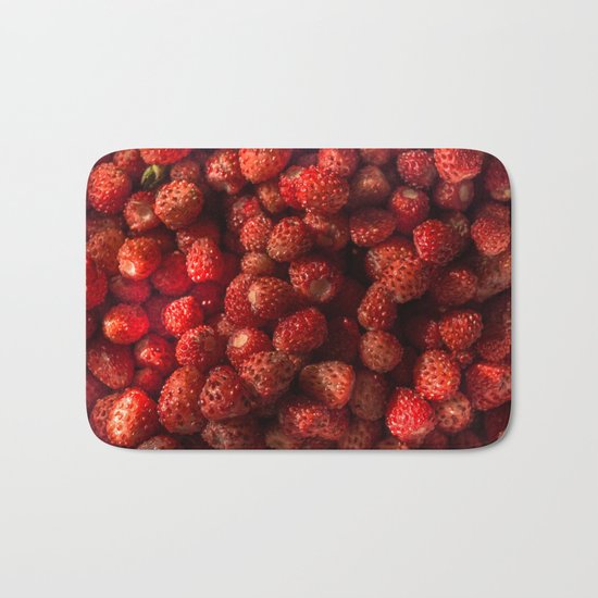 Wild Strawberries Bath Mat