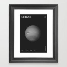 Solar System _ 08 Neptune Framed Art Print