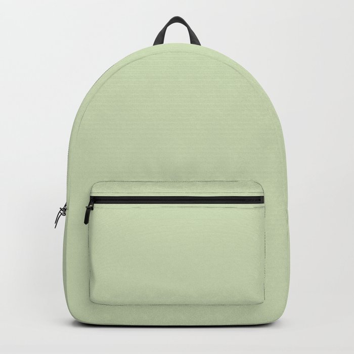 SOOTHING GREEN COLOR.  Plain Pale Celadon  Backpack