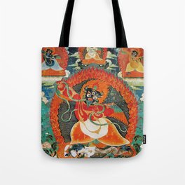 Tibetan Buddhist Hindu Garuda Shambala Tote Bag